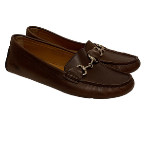 Boemos Brown Leather Loafers Size 38